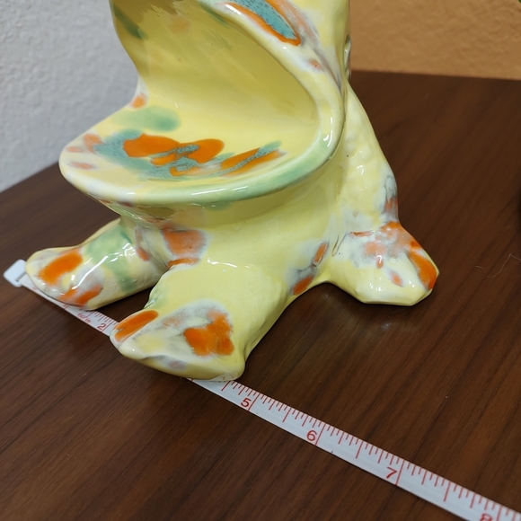 Vintage 1970's Frog Toad Soap Toothpaste Toothbrush Holder Retro Ceramic 🐸 - Picture 7 of 9